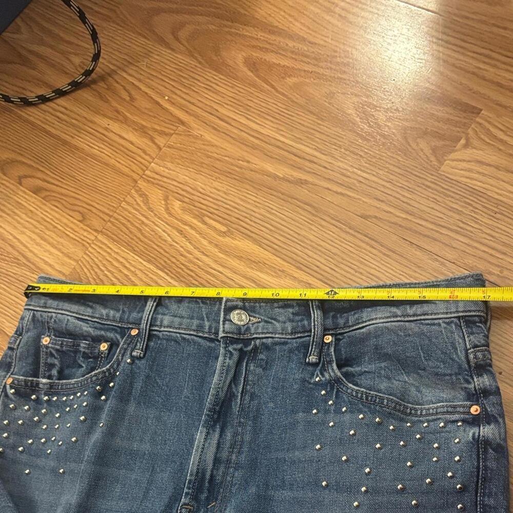 MOTHER SUPERIOR The Inside Flood Metal Magic Jeans Size 33 - Picture 8 of 9